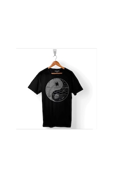 Ying Yang Doğa Günü Çevre Kirliliği Ölüm Skull Baskılı Tişört Unisex T-shirt 001 Ying Yang Doğa Günü Çevre Kirliliği Ölüm Skull Baskılı Tişört Unisex T-shirt 001