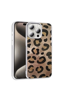 Apple Uyumlu iPhone 14 Pro Max Kılıf Desenli Zore Mep Kapak Gold Leopar Apple Uyumlu iPhone 14 Pro Max Kılıf Desenli Zore Mep Kapak Gold Leopar