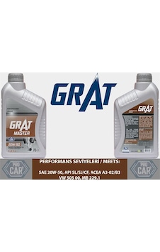 GRAT 620501 MOTOR YAĞI 1 LITRE 20W50 API SL CF