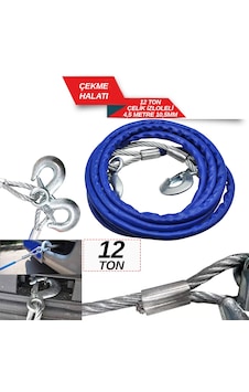 Çekme Halatı 12 Ton Çelik İzoleli 4.5 Mt 10,5 Mm 1720512 Çekme Halatı 12 Ton Çelik İzoleli 4.5 Mt 10,5 Mm 1720512