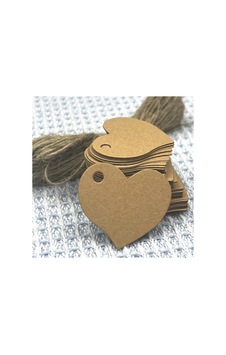 Store 100 Adet Kalp Şekilli Vintage Kraft / Kahverengi Karton Boş Etiket Ve 20m Jüt Ip Çok Renkli Store 100 Adet Kalp Şekilli Vintage Kraft / Kahverengi Karton Boş Etiket Ve 20m Jüt Ip Çok Renkli