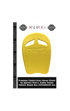 Premium Yüzücü Aracı Havuz Ürünü Su Sporları Prof 1. Kalite Yüzme Tahtası Büyük Boy 325x465x35 Mm Sarı Premium Yüzücü Aracı Havuz Ürünü Su Sporları Prof 1. Kalite Yüzme Tahtası Büyük Boy 325x465x35 Mm Sarı