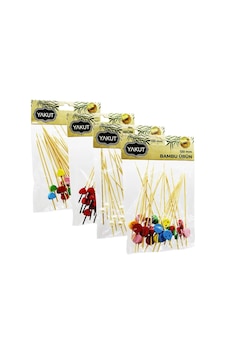 24 Lü Bambu Kokteyl Kürdan 12cm Genel 24 Lü Bambu Kokteyl Kürdan 12cm Genel