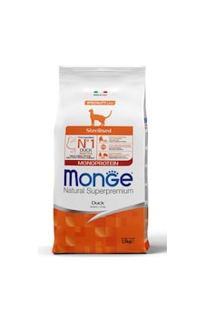 Monge Sterilised Tek Proteinli Ördekli Kısırlaştırılmış Kedi Maması 1,5 Kg Monge Sterilised Tek Proteinli Ördekli Kısırlaştırılmış Kedi Maması 1,5 Kg