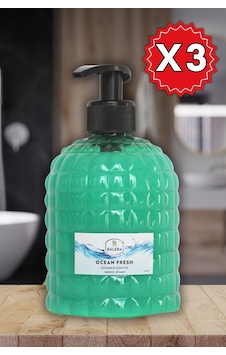 Sıvı Sabun Okyanus Ferahlığı 500ml 3 Adet Sıvı Sabun Okyanus Ferahlığı 500ml 3 Adet