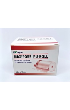 Maxipore Fim Su Geçirmez Şeffaf Film Yara Örtüsü Rulo 10 CM x 10 M Maxipore Fim Su Geçirmez Şeffaf Film Yara Örtüsü Rulo 10 CM x 10 M