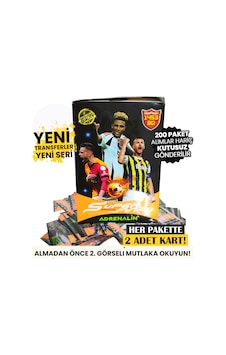2025 Yepyeni Süper Final Serisi Oyuncu Kartları Süper Final Futbolcu Kartı 200 Paket 400 Adet Kart