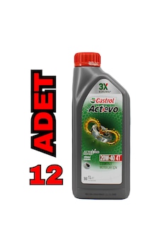 Castrol Actevo 20W-40 4T Motor Yağı 12 x 1 L Castrol Actevo 20W-40 4T Motor Yağı 12 x 1 L