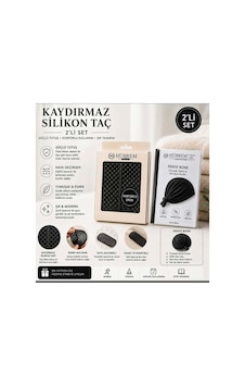 Kaydırmaz Silikon Tac + Bone Siyah - 921708839 Siyah