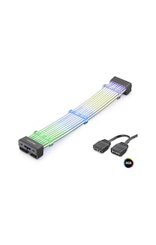 Bükülebilir Sleeved Ekran Kartı Argb Lightboard 2x8 Pin 44 Led Siyah Nd2803b Tg 5klfk5h