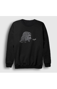 Presmono Unisex Words Nirvana Kurt Cobain Sweatshirt Siyah Presmono Unisex Words Nirvana Kurt Cobain Sweatshirt Siyah