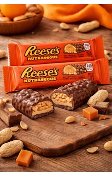 Reese's Nutrageous - Fıstık Ezmesi, Karamel Ve Bütün Fıstıklı Çikolata 47g 2 Adet