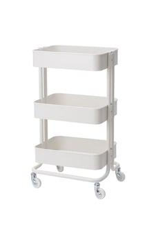 Çelik-Beyaz Servis Arabası 35X45X78 Cm Ikea Banyo Düzenleyici-Raf Beyaz Çelik-Beyaz Servis Arabası 35X45X78 Cm Ikea Banyo Düzenleyici-Raf Beyaz