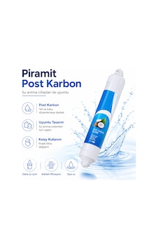 Piramit Post Karbon Eko Su Arıtma Filtresi 408694804 Piramit Post Karbon Eko Su Arıtma Filtresi 408694804