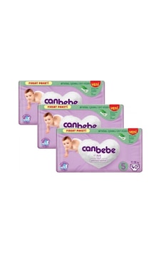 Canbebe Bebek Bezi Fırsat Paketi 5 Beden Junior 11-18kg 40 Adet 3'lü Canbebe Bebek Bezi Fırsat Paketi 5 Beden Junior 11-18kg 40 Adet 3'lü