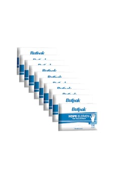 Burpak Şeffaf Eldiven Hdpe (L) 1000 Adet Şeffaf-L
