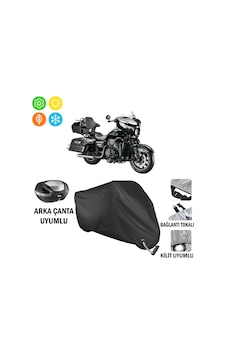 Musatti Dark Pow Motosiklet Brandası Arka Çanta Bağlantı,kilit Uyumlu Siyah
