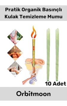 Premium Seri Kulak İçi Kir Temizleme Hava Basınçlı Doğal Aromaterapi Mumu 10 Adet