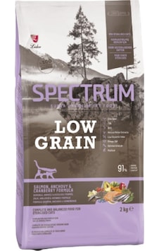 Spectrum Low Grain Kısırlaştırılmış Somonlu Hamsili Kızılcıklı Yetişkin Kedi Maması 2 KG Spectrum Low Grain Kısırlaştırılmış Somonlu Hamsili Kızılcıklı Yetişkin Kedi Maması 2 KG