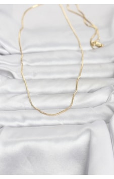 Cm 14k Gold Renk İnce Kare Zincirli Model 60 Cm Kadın Kolye Cm 14k Gold Renk İnce Kare Zincirli Model 60 Cm Kadın Kolye