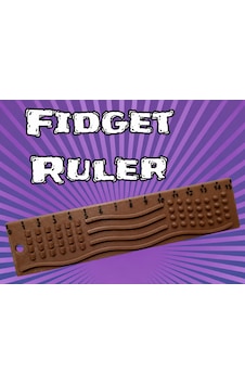 3d Baskı Dokunsal Fidget Cetveli - Kabartmalı Stres Ve Odaklanma Oyuncağı - Kahverengi 3d Baskı Dokunsal Fidget Cetveli - Kabartmalı Stres Ve Odaklanma Oyuncağı - Kahverengi