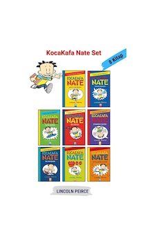Kocakafa Nate, 8 Kitap Tam Set, +9 Yaş Kitap - Çocuklar İçin Çizgi Roman Seti - Lincoln Peirce