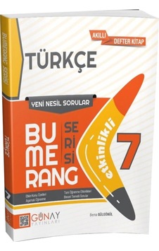 7 Sınıf Bumerang Türkçe Etkinlikli Soru Bankası Günay Yay 7 Sınıf Bumerang Türkçe Etkinlikli Soru Bankası Günay Yay