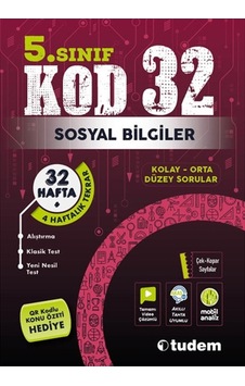 5. Sınıf Sosyal Bilgiler KOD 32 - Tudem Yayınları 5. Sınıf Sosyal Bilgiler KOD 32 - Tudem Yayınları
