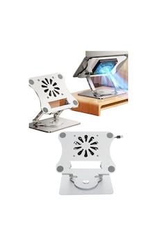360 Dönebilen Metal Katlanabilir Kendinden Soğutuculu Laptop Notebook Laptop Standı Yeni Nesil
