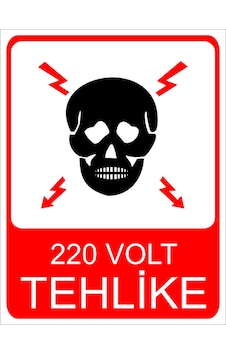 220 Volt Tehlike Uyarı Levhası 20x30 Cm Forex 220 Volt Tehlike Uyarı Levhası 20x30 Cm Forex