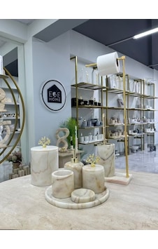 Dekoratif Doğal Şeker Mermer 8 Parça Gold Mercan Banyo Seti Dekoratif Doğal Şeker Mermer 8 Parça Gold Mercan Banyo Seti