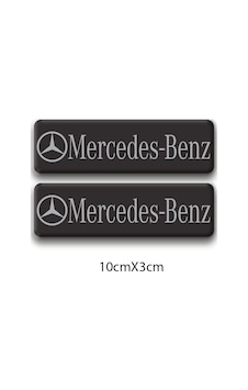 Otomobil Sticker Seti Mercedes Benz 2'li Logo 4 Nötr Otomobil Sticker Seti Mercedes Benz 2'li Logo 4 Nötr
