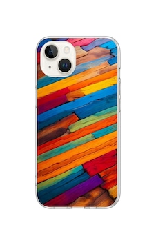 iPhone 13/14 Uyumlu Renk Geçişleri Baskılı Silikon Kılıf Renkli iPhone 13/14 Uyumlu Renk Geçişleri Baskılı Silikon Kılıf Renkli