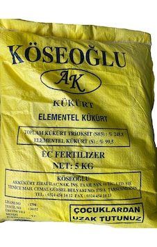 Köseoğlu Elementel Kükürt 5 KG Köseoğlu Elementel Kükürt 5 KG