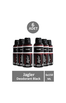 Jagler Deodorant Black 150 Ml 6 Adet Jagler Deodorant Black 150 Ml 6 Adet