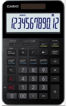 Casio S100x-bk-dj Profesyonel 12 Hane Masa Üstü Hesap Makinesi Genel