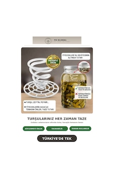 Fd Global Yaylı Plastik Seperatör Turşu, Zeytin, Peynir İçin Batırıcı Ayırıcı 10'lu Paket Şeffaf Şeffaf Fd Global Yaylı Plastik Seperatör Turşu, Zeytin, Peynir İçin Batırıcı Ayırıcı 10'lu Paket Şeffaf Şeffaf
