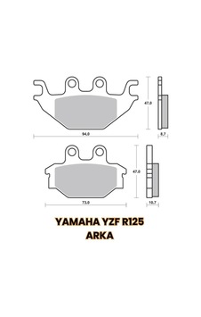 Disk Balata Arka Yamaha R125 Arka Disk Balata Arka Yamaha R125 Arka