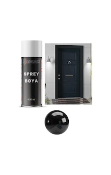 Parlak Siyah Çelik Kapı Sprey Boyası 400 Ml.