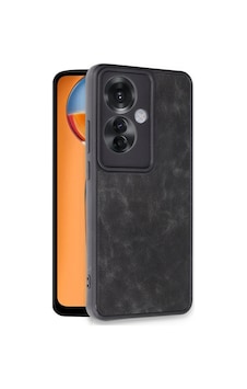 Newface - 101 - Oppo Reno 11f Kılıf Aras Deri Kapak - Csmo-tex - - Siyah Sıyah