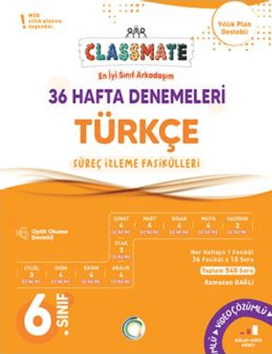 6. Sınıf Classmate 36 Hafta Denemeleri Türkçe 6. Sınıf Classmate 36 Hafta Denemeleri Türkçe