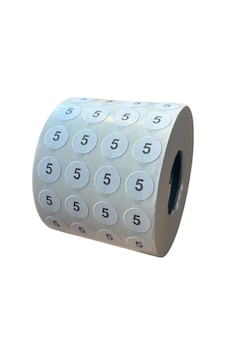5no Yapışkanlı Sticker Etiket Beden Etiketi 5000 Adet 1 Rulo 5no Yapışkanlı Sticker Etiket Beden Etiketi 5000 Adet 1 Rulo