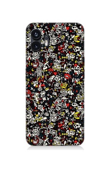 Nothing Phone 2 Küçük Figürler Desenli Silikon Kılıf Nothing Phone 2 Küçük Figürler Desenli Silikon Kılıf