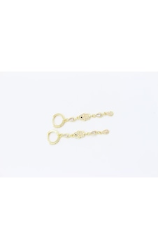 Vip Küpe 14 - K 6,5cm Çok Renkli Vip Küpe 14 - K 6,5cm Çok Renkli
