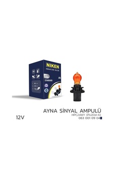 Niken 12v Hpc24wy Ayna Sinyal Ampulü Pu20d-6 Amb 10 Lu