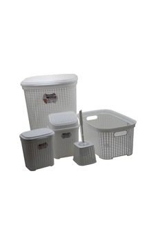Petek 5 Li Banyo Çeyiz Seti Royaleks-mrd307-dv