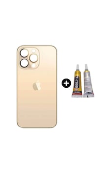 Apple Uyumlu iPhone 13 Pro Arka Pil Batarya Kapak Altın + B7000 Apple Uyumlu iPhone 13 Pro Arka Pil Batarya Kapak Altın + B7000