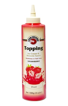 Fo Topping Çilekli Dondurma Ve Tatlı Sosu 1 KG Fo Topping Çilekli Dondurma Ve Tatlı Sosu 1 KG