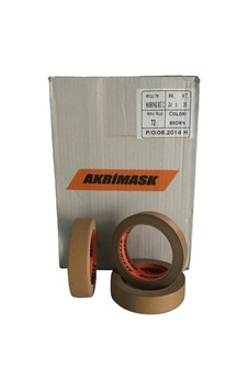 Akrimask Maskeleme Bandı 24mmx35mt Kahverengi 1 Koli 72 Adet