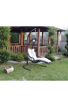 Eminhome Kahverengi Rattan Salıncak